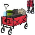 thumbnail image 1 of FDW Folding car ATV Garden Car 40K Wheel Shopping Park Picnic, Beach Trip, Outdoor activities, Camping (Red), 1 of 7