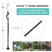 Collapsible Walking Stick 10 Levels Adjustable Height Travel Camping Hiking Walking Cane