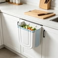 thumbnail image 1 of Collapsible Wall Mounted Trash Can with Hanging Design, Folding Plastic Garbage Bin for Kitchen and Bathroom, Space Saving Waste Container for Small Apartment, 1 of 6