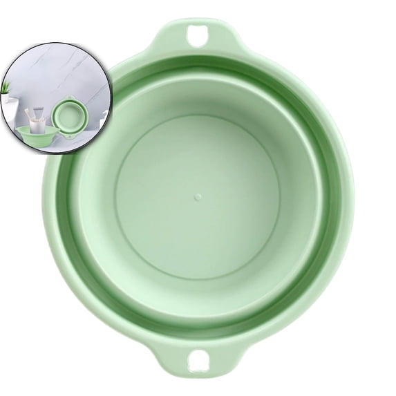 Collapsible Wash Basin, Collapsible Dish Tub Portable Washing Basin Dish Pan Space Saving Plastic Washtub for Dishing, Fruit, and Camping, Hiking and Home