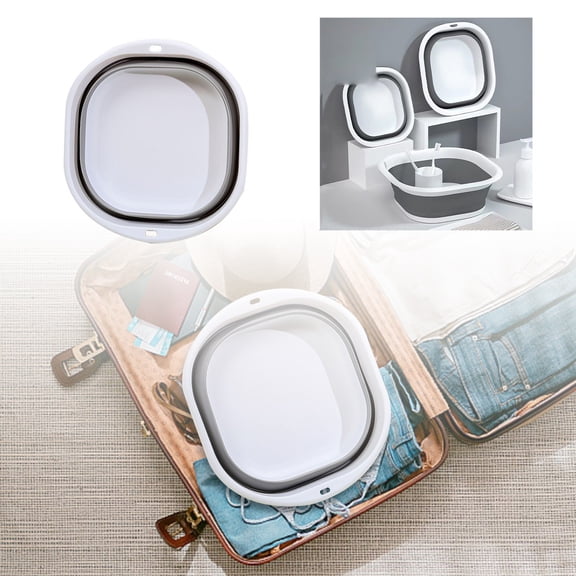Collapsible Wash Basin - Large Portable Sink for Camping, Dishes & Laundry - Space Saving Foldable Design with High Capacity - Multi-Use for Home, Travel & Outdoor Adventures
