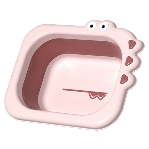 Collapsible Wash Basin Portable Baby Bottle Wash Basin Cute Cartoon Toddler Wash Tub Small Wash Basin For Travel Camping