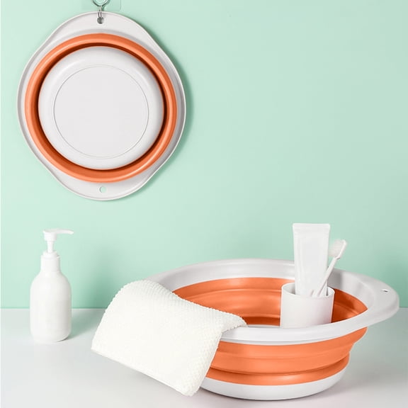 Collapsible Wash Basin Portable Space Saving Multi Function - Large Capacity Foldable Sink for Camping Hiking Dormitory Student - Plastic Dish Washing Basin for Kitchen Outdoor Travel RV