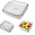 thumbnail image 1 of Collapsible Wash Basin with Drain Plug - 2.4 Gallon Foldable Kitchen Sink for RV Camping, Space-Saving Dish Tub (Green), 1 of 9