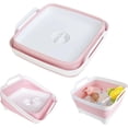 thumbnail image 1 of Collapsible Wash Basin with Drain Plug - 2.4 Gallon Foldable Kitchen Sink for RV Camping, Space-Saving Dish Tub (Pink), 1 of 9
