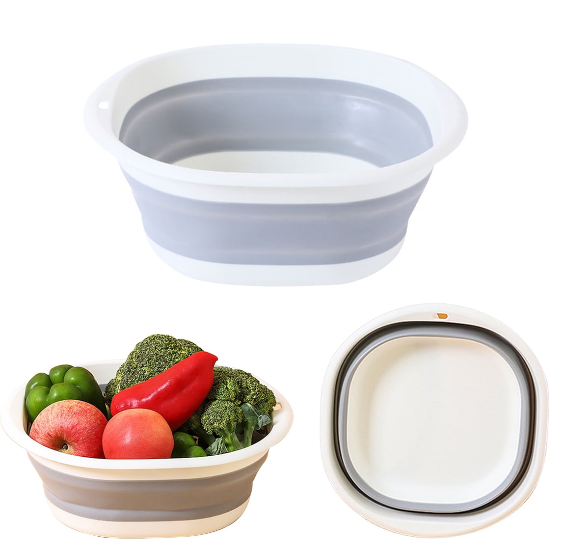 Collapsible Washing Up Bowl Foldable Wash Basin Bucket Portable Travel