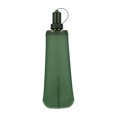 thumbnail image 1 of Collapsible Water Bottle, Foldable Soft Flask for Running, Leakproof TPU Hydration Bladder with Carabiner for Marathon Hiking Camping Gym Travel, BPA Free, Dark Green, 1 of 5