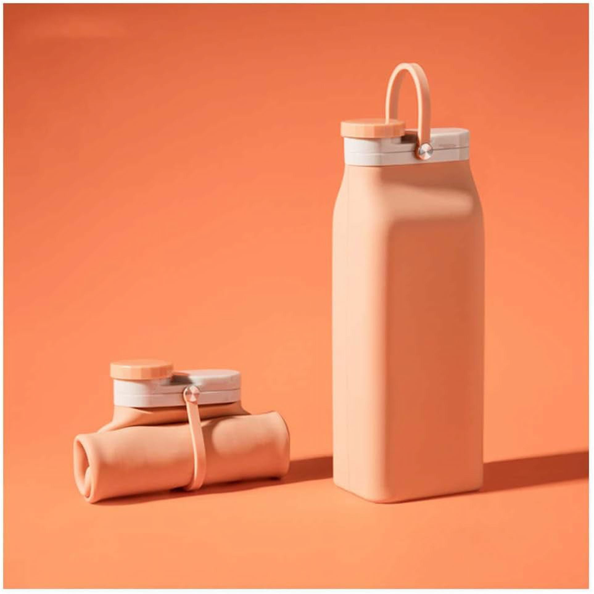 Collapsible Travel Water Bottle19.6 Oz, Reuseable Silicone Foldable - View #6