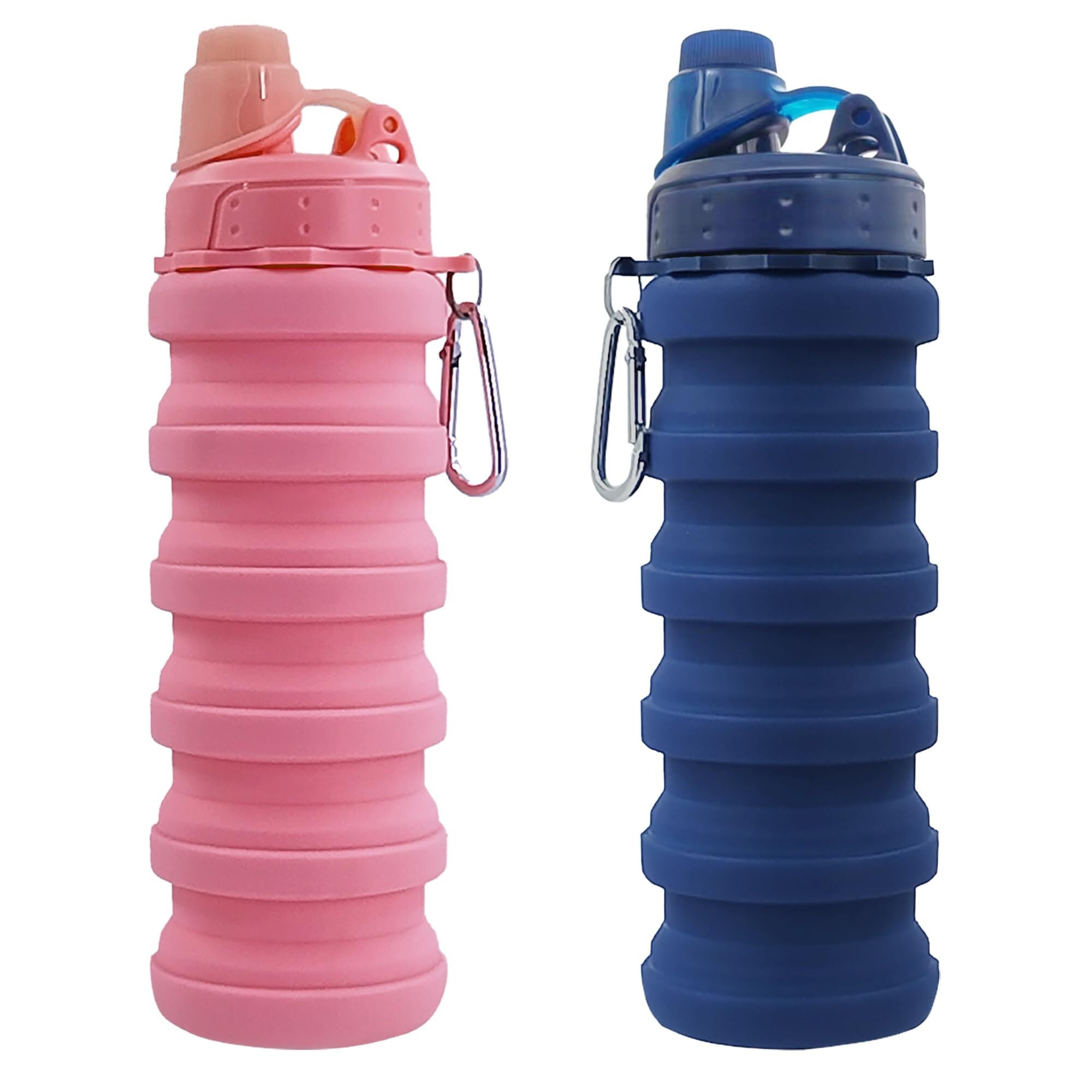 Foldable Water Bottle COOZOOM 25 OZ Collapsible Water Bottle - BPA Free ...