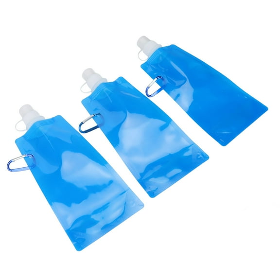 Collapsible Water Bottles, Ultralight Folding Drinking Water Bottle 3pcs PE For Hiking For Walking For Outdoor Sports