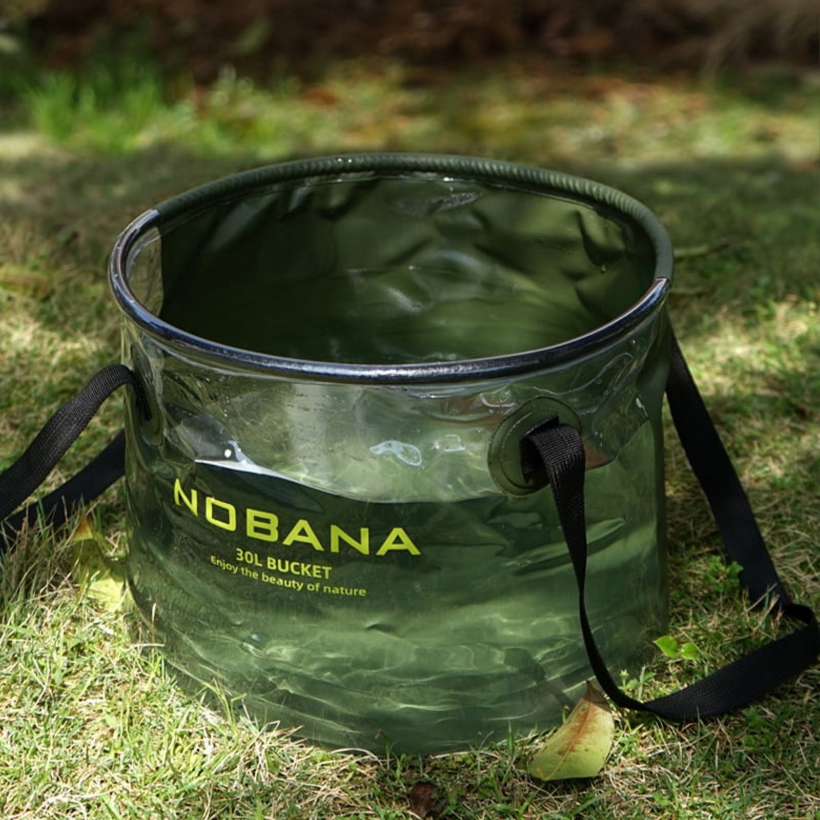 Collapsible Water Bucket, Foldable Water Sink Container 20L Portable for  Camping Army Green