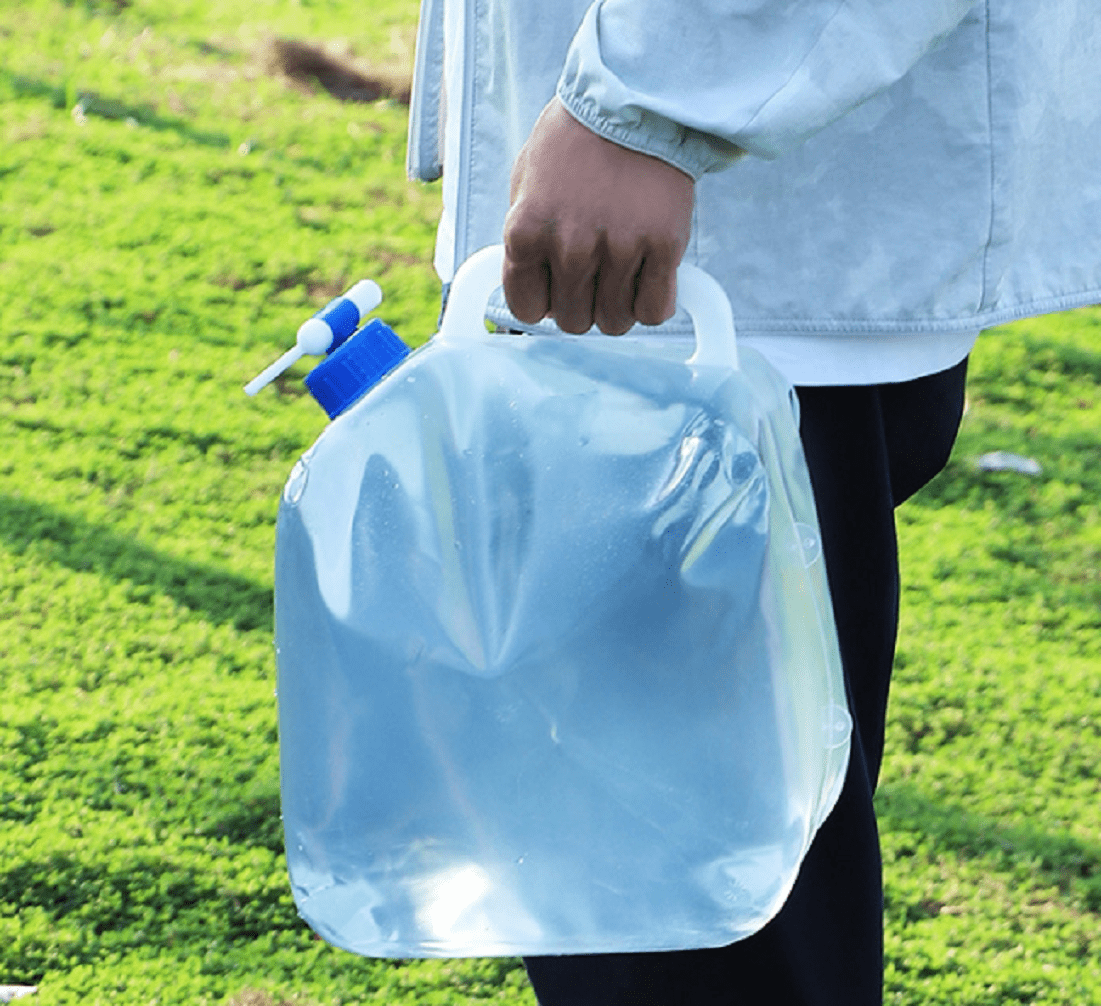 Collapsible Water Container with Spigot, Camping Water Storage Carrier