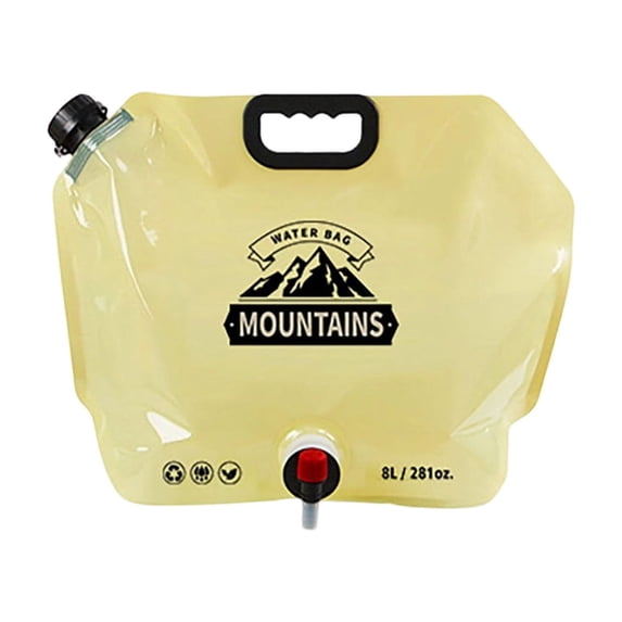 Collapsible Water Container Storage Bag, Portable Folding Hydration Bladder, Large Capacity Thickened BPA-Free Material, Outdoor Gear for Camping Hiking and Emergency Travel