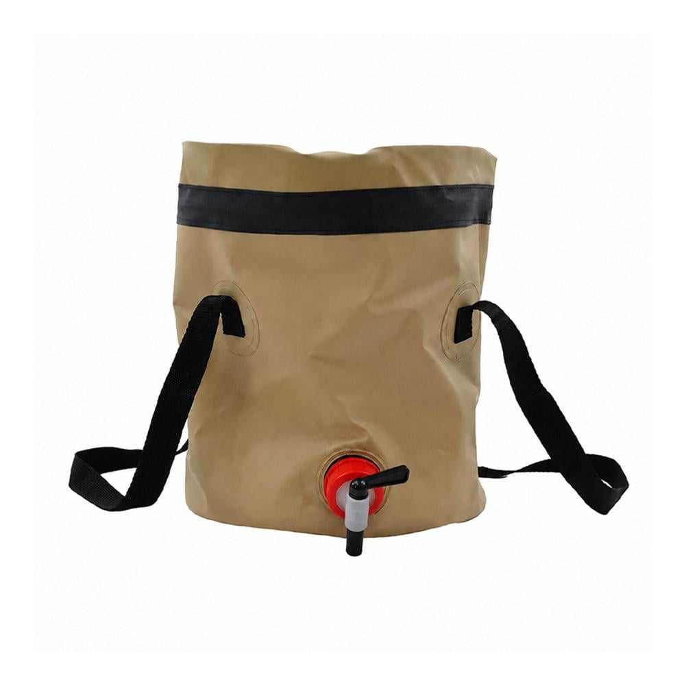 Collapsible Water Container with Spigot, 10L Portable Folding Bucket ...