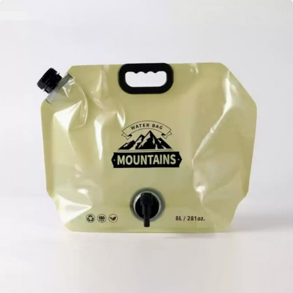 Collapsible Water Storage Bag - BPA Free Portable Jug with Spigot for Camping, Emergency Kit & Outdoor Activities, Leakproof Foldable Water Container Clearance