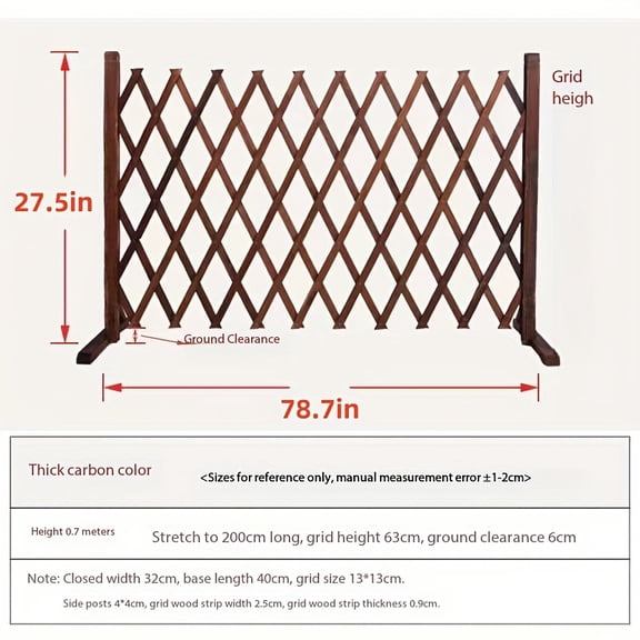 Collapsible Wooden Dog Barrier, Sturdy Mesh Fence for Doorways & Garden Trellis Use. Perfect Gift For 2026.