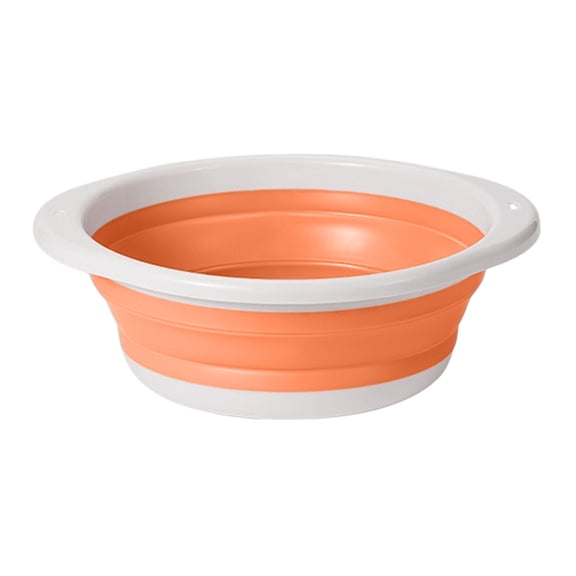Collapsibles Wash Basin Foldable Plastic Laundry Basket Space Saving Washtub Portable Hangable Dishpan for Kitchen Dorm Bathroom