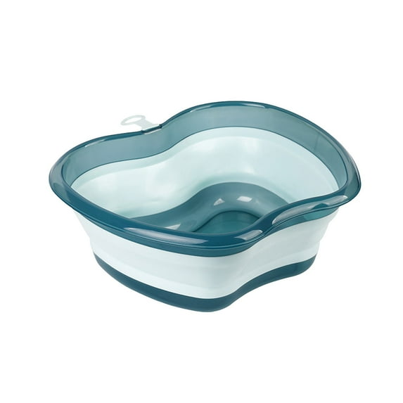 Collapsibles Wash Basin with Hanging Hole - Space-Saving, Foldable Utility Bin for Home Kitchen Use(Blue)