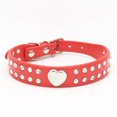 thumbnail image 1 of Collar Adjustable Leather Collar Fashion Shiny Rhinestone Collar for Small and Medium Dogs, 1 of 7