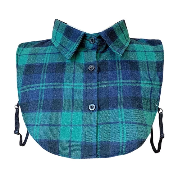 Collar Detachable Dickey Denim Faux Collars for Women Men Shirt Collar cuellos falsos para Muje (Green)
