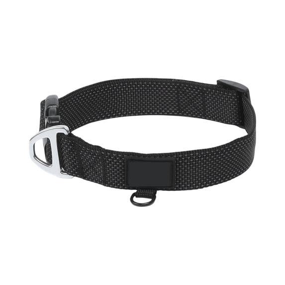 Collar for Dogs | Heavy Duty Dog Collar with Quick Release Buckle | Nylon Dog Collar for Walking and Training | Black Dog Collar for Medium and Large Dogs