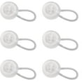 thumbnail image 1 of Collar Extenders 6Pcs Neck Button Extender Elastic Extenders for Dress Shirt Trouser Coat, Clear, 1 of 12