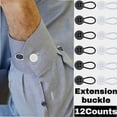 thumbnail image 1 of Collar Extenders Shirts Soft Elastics Expanded Tight Neck Relief Dress Shirt Button Extensions, 1 of 1
