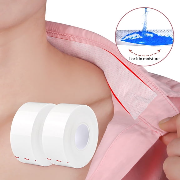 Collar Sweat Pads, 1 Rolladhesive Collar Protector Sweat Pads Disposable Shirt Neck Liner Protector Against Sweat Stain, Easter Mother'S Day Gift Makeup Organizers