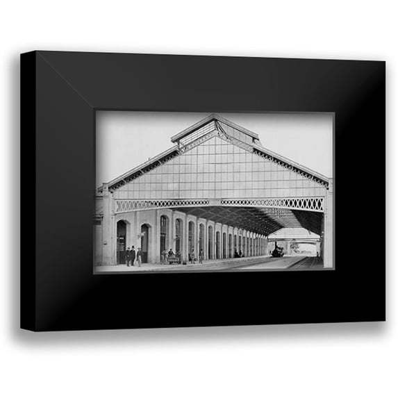 Collard, Auguste Hippolyte 18x13 Black Modern Framed Museum Art Print Titled - France, 1860-1863 - Nevers Station
