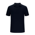 thumbnail image 1 of Collared Muscle Shirts for Men Ribbed Knit Slim Fit Polo Shirts Short Sleeve, Mens V Neck T Shirts Casual Stylish, 1 of 4