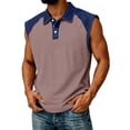 thumbnail image 1 of Collared Tank Tops for Men Summer Cut Off Sleeveless Shirts Henley Basic Button Shirts Loose Fit Muscle Gym Workout Tanks, 1 of 6