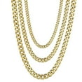 thumbnail image 1 of Collares Eslabon Cubano Cadenas De Acero Inoxidable Color Dorado Oro, 1 of 11
