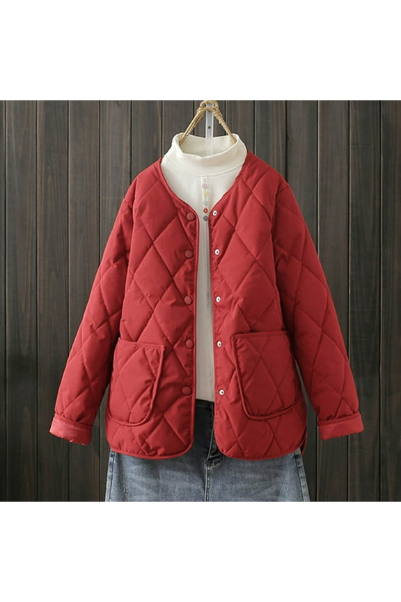 Collarless Lightweight Quilted Short Padded Jacket Ladies Lightweight Winter Jacket Coalition Jacket Lightweight Jacket Women with Hood Jacket Womens Insulated down Jackets Insulated Jacket Women