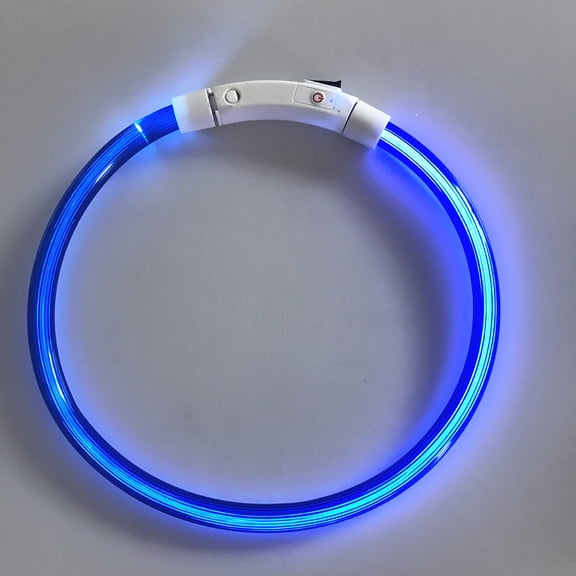 Collars Pet Flashing Collar USB Rechargeable Glowing Necklace Collar Light Up Collars For Night Walking Dog Collar Neon