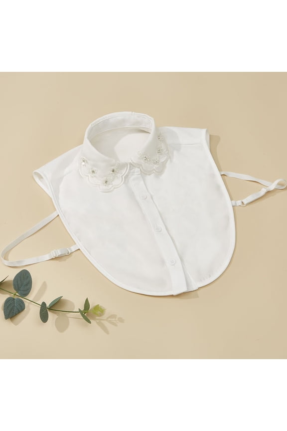 Collars for Women,False Collar,Detachable Collars for Women,Dickey Collar for Women,Womens Dickies Collars,Rhinestone Fake Dickey Collar for Women False Half Shirt Blouse Detachable Collar