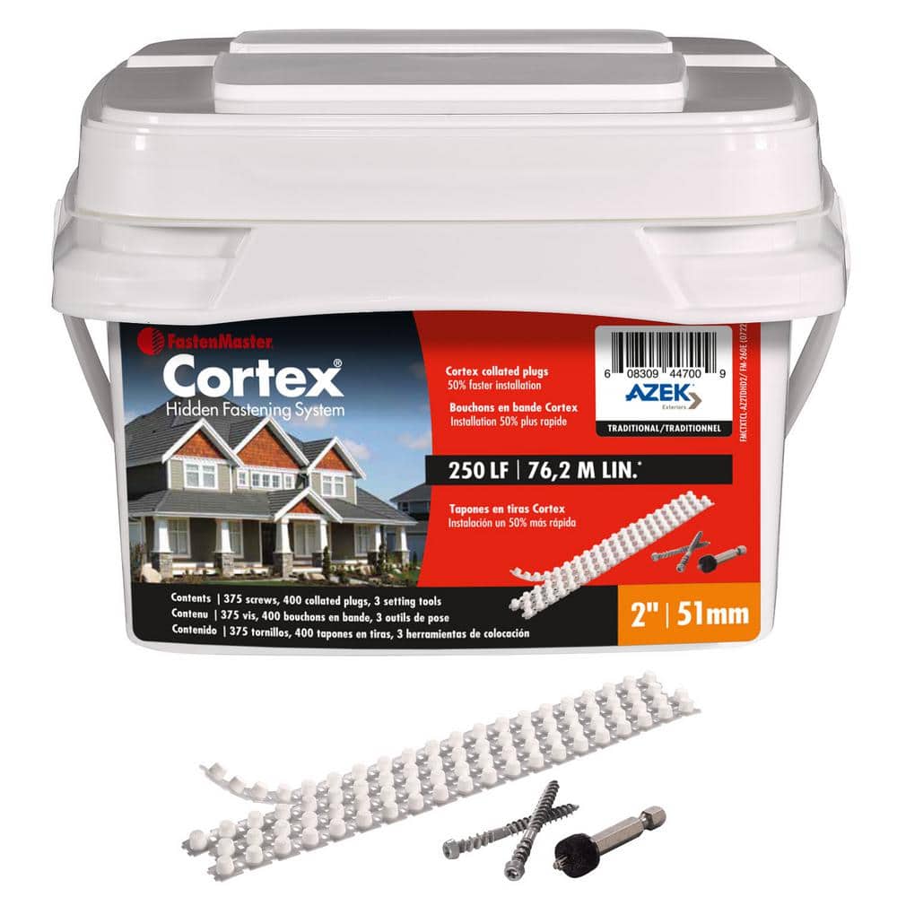 Collated Cortex Hidden Fastening System for AZEK Trim 2 inch Cortex