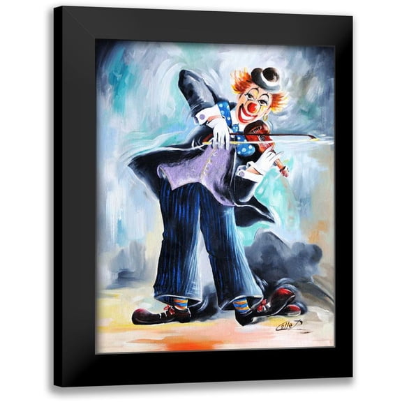 Colle, Pasquale 12x14 Black Modern Framed Museum Art Print Titled - Clown I