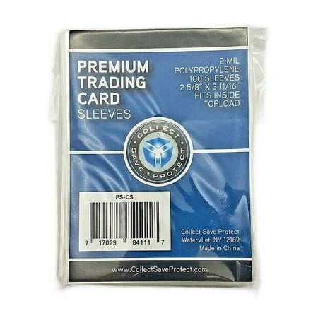Collect Save Protect CSP Premium Trading Card Sleeves 2 5/8 x 3 11/16 card sleeves