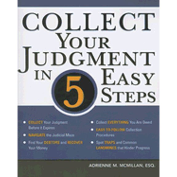 Pre-Owned Collect Your Judgment in 5 Easy Steps (Paperback) 157248635X 9781572486355