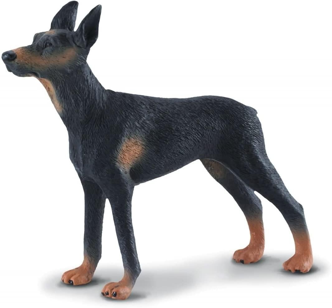 CollectA Black and Brown Doberman Pinscher Miniature Figure