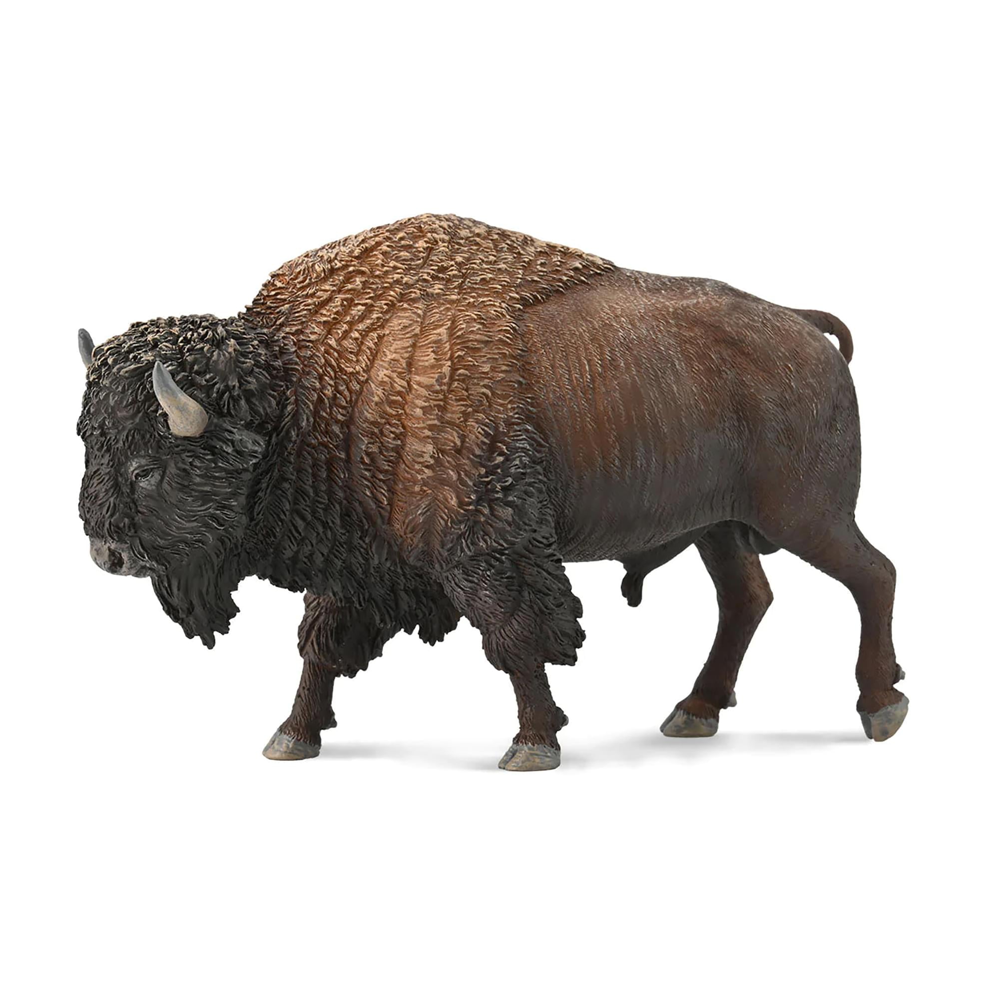 CollectA Miniature American Bison Figure in Brown Resin