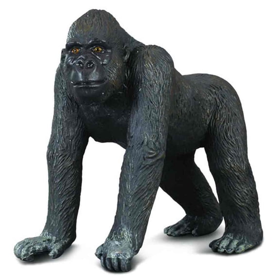 CollectA Wildlife Western Gorilla Adult Toy Figure - Authentic Hand Painted Model