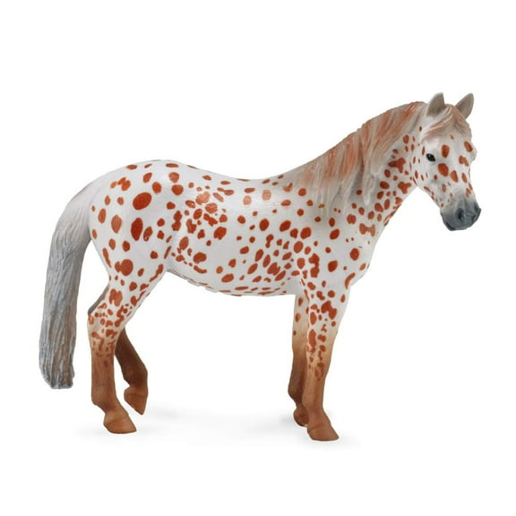 Collecta British Spotted Pony Mare Horse Toy Chestnut, 5"L x 3.9"H