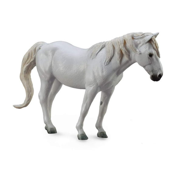 Collecta Camargue Grey Horse Toy ,5.9"L x 3.7"H
