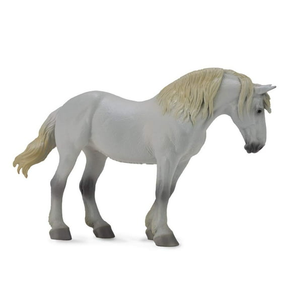 Collecta Horses Grey Percheron Mare Vinyl Toy Animal Toy