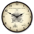 thumbnail image 1 of Collectable Sign and Clock 1920 H. A. Miller Race Car Patent  LED Lighted Premium Wall Clock, 1 of 6