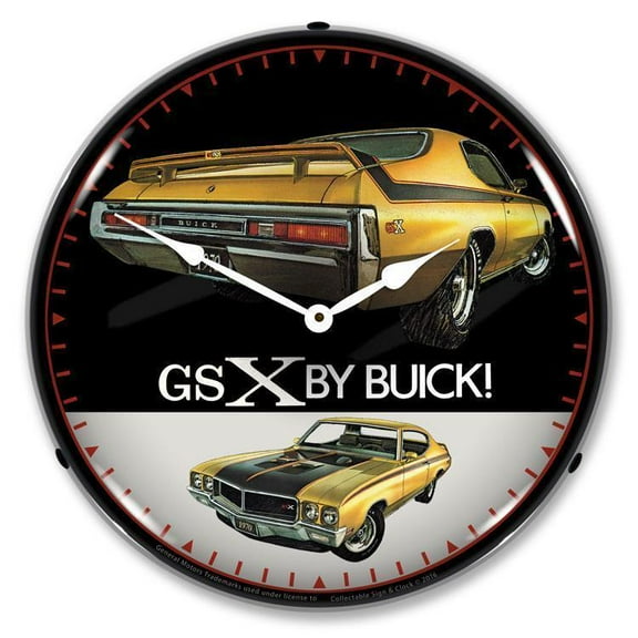 Collectable Sign and Clock 1970 Buick GSX LED Premium Backlit LED Clock