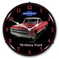 thumbnail image 1 of Collectable Sign and Clock 1970 Chevrolet Truck LED Lighted Premium Wall Clock, 1 of 7