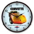 thumbnail image 1 of Collectable Sign and Clock 1974 Corvette 2 LED Lighted Premium Wall Clock, 1 of 7
