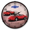 thumbnail image 1 of Collectable Sign and Clock 1981 Corvette LED Lighted Premium Wall Clock, 1 of 7